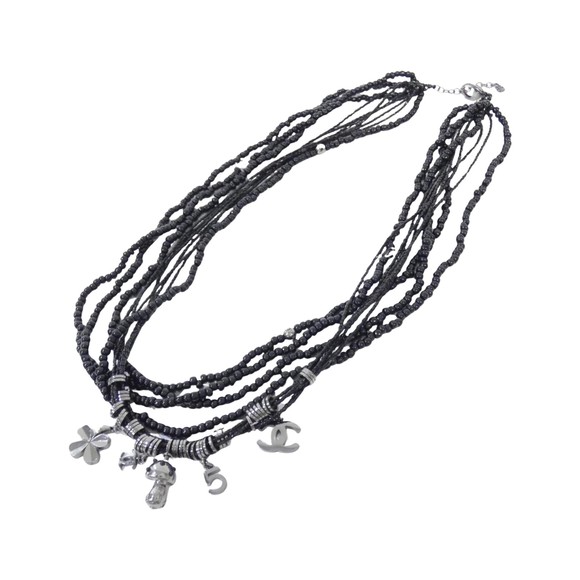 Chanel Coco Mark Black Pearls necklace - Picture 1 of 4